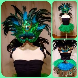 HELLO MARDI GRAS! PEACOCK COSTUME